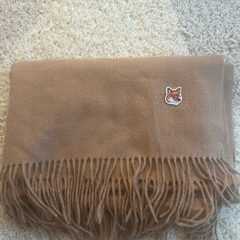 Maison Kitsune Wool Scarf